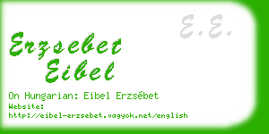 erzsebet eibel business card